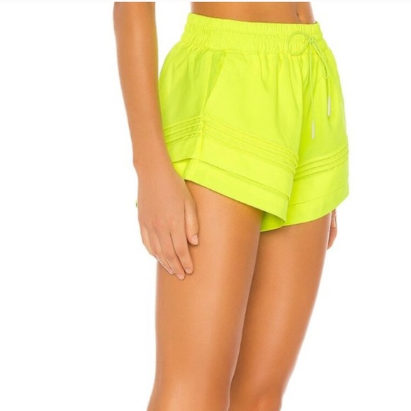 Free People x Revolve Check It Out Short in Highlighter - Picture 3 of 10